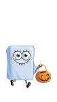  blue_eyes buckteeth ghost halloween holidays jack-o&#039;-lantern nickelodeon not_furry spirit sponge spongebob_squarepants spongebob_squarepants_(character) teeth unknown_artist 