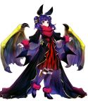  amagai_tarou bangs black_footwear blue_hair closed_mouth detached_sleeves dragon_wings dress eyebrows_visible_through_hair fire_emblem fire_emblem:_seima_no_kouseki fire_emblem_heroes full_body fur_trim hair_ornament high_heels highres long_hair long_sleeves looking_at_viewer myrrh official_art puffy_sleeves purple_eyes shiny shiny_hair socks standing striped striped_legwear transparent_background twintails vertical-striped_legwear vertical_stripes wings 