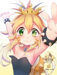  1girl :3 blonde_hair bracelet collar crown jewelry koopalings lemmy_koopa mario_(series) new_super_mario_bros._u_deluxe nintendo spiked_bracelet spiked_collar spiked_shell spikes super_crown 