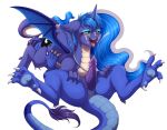  2018 69_position alternate_species animal_genitalia azure_night cum digital_media_(artwork) dragon erection evomanaphy fan_character female friendship_is_magic jewelry male male/female my_little_pony necklace oral penis princess_luna_(mlp) sex wings 