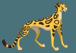  aged_up cheetah disney feline female fuli green_eyes invalid_tag looking_away mammal simple_background smile solo spots the_lion_guard the_lion_king tiziri yellow_sclera 