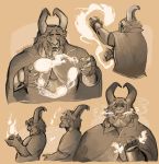  asgore_dreemurr beard boss_monster cape caprine clothing facial_hair fire horn long_ears mammal thatonegojimun undertale video_games 