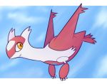  ambiguous_gender feral flying latias legendary_pok&eacute;mon nintendo orange_eyes pok&eacute;mon pok&eacute;mon_(species) smile solo video_games zombiewolftx_(artist) 