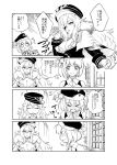  4koma azur_lane chibi comic graf_zeppelin_(azur_lane) leipzig_(azur_lane) military military_uniform multiple_girls souen_hiro translated uniform 