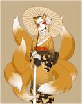  2018 5_fingers ambiguous_gender animal_humanoid animated_skeleton artistic_license biped blush bone canine clothed clothing crossdressing digital_drawing_(artwork) digital_media_(artwork) fox fox_humanoid geisha humanoid japanese_clothing kimono lipstick makeup male mammal mythtale not_furry papyrus_(undertale) portrait simple_background skeleton smile solo standing undead undertale video_games 