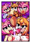  amy_rose anthro big_breasts big_penis breasts canine cloudz comic cum cum_on_body disembodied_penis dreamcastzx1 fellatio female fox group group_sex hedgehog hi_res huge_breasts huge_penis male male/female mammal oral penis sex sonic_(series) sonic_boom threesome video_games zooey_the_fox 