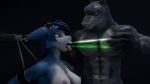  2018 3d_(artwork) animated anthro bdsm blue_fur bondage bound breasts clothing deep_throat digital_media_(artwork) dildo female fur green_eyes krystal lizard male male/female nintendo nocturnalfuzz oral oral_penetration penetration reptile scalie sex_toy star_fox video_games 