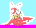  ambiguous_gender ashchu blush hat latias legendary_pok&eacute;mon nintendo open_mouth pasaran pikachu pok&eacute;mon pok&eacute;mon_(species) sweat video_games 