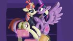  blush book female female/female flying friendship_is_magic jbond levitation library magic moondancer_(mlp) my_little_pony pussy twilight_sparkle_(mlp) 