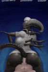  2018 alien alien_(franchise) anal anal_penetration anthro anus big_butt breasts butt clothing cum cum_in_ass cum_inside duo faceless_male female from_behind_position human looking_back male male/female male_penetrating mammal nihilophant not_furry nurse nurse_uniform open_mouth penetration sex solo_focus uniform xenomorph 