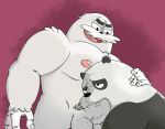  balls bear bigfoot cartoon_network duo fellatio male male/male mammal mkcrown open_mouth oral panda panda_(wbb) penis ralph_(wbb) sex we_bare_bears 