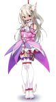  arms_behind_back ball_gag bdsm blush bondage bound breasts fate/kaleid_liner_prisma_illya fate_(series) gag gagged ginklaga grey_hair hair_ornament highres illyasviel_von_einzbern long_hair looking_at_viewer magical_girl prisma_illya_(zwei_form) red_eyes red_rope rope shibari shibari_over_clothes small_breasts solo star star_hair_ornament thighhighs vibrator 