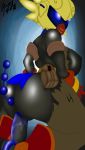  2018 anthro big_breasts big_butt breasts butt digital_media_(artwork) female greey hi_res not_furry solo spiral_knights video_games 