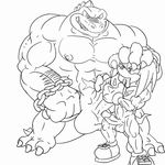  balls biceps big_balls big_penis black_and_white blue_body claws crocodile crossover cum danandnite donkey_kong donkey_kong_(series) donkey_kong_country echidna erection fangs fellatio gay grin hand_on_head kludge knuckles_the_echidna kremling looking_at_viewer male messy monochrome muscles nintendo nipples nude oral oral_sex penis precum reptile scalie sega sex sketch sonic_(series) sonic_team standing video_games 