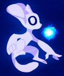 2018 action_pose alidoxxy big_ears black_sclera blue_background digital_media_(artwork) duo fist fur glowing guardian_spirit horn male mouthless ori ori_and_the_blind_forest portrait pose sein semi-anthro side_view simple_background suspended_in_midair video_games white_eyes white_fur 