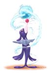  2016 ambiguous_gender blue_skin feral hi_res looking_at_viewer mammal marine nintendo pink_nose pinniped pok&eacute;mon pok&eacute;mon_(species) popplio simple_background slb smile solo standing video_games water white_background 