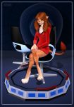  3d_(artwork) anthro caitian chair clothing digital_media_(artwork) digitigrade feline female fur hair looking_at_viewer m&#039;ress mammal ptrope solo star_trek 