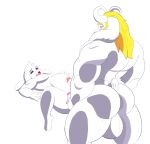  3_toes 4_fingers abdominal_bulge age_difference anal anal_penetration asgore_dreemurr asriel_dreemurr backsack balls blonde_hair butt caprine cum cum_inflation cum_inside drreverb duo father fur goat hair head_tuft horn incest inflation male male/male mammal neokandra open_mouth parent penetration penis simple_background size_difference son toes undertale video_games white_background white_fur 