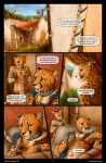  5_fingers abs african_wild_dog anthro canine cheetah clothed clothing comic detailed_background digital_media_(artwork) ear_piercing english_text feline group mammal pawpads piercing smoking text titusw 