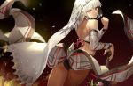  attila_(fate/grand_order) danann fate/grand_order fate_(series) gradient headdress red_eyes sword weapon white_hair 