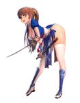  1girl blush breasts dead_or_alive kasumi_(doa) large_breasts ponytail solo 