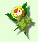  ambiguous_gender digimon green_background pasaran simple_background solo sunflowmon 