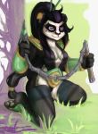  2016 anthro aya_blackpaw bear clothing female fur hi_res kneeling mammal pandaren solo video_games warcraft 