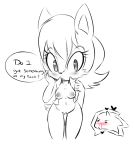  &lt;3 blood blush breasts chipmunk clothed clothing eyelashes female hair hearlesssoul hedgehog long_hair mammal navel nipples nosebleed open_mouth pussy rodent sally_acorn simple_background sonic_(series) sonic_the_hedgehog speech_bubble standing text white_background 