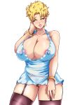  blush breasts dragonball_z large_breasts milf nekuraneko nipples pubic_hair pussy smile thong 