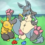  belly deep_navel drowzee duo eating erection hypnosis lucario male mind_control navel nintendo overweight paws pok&eacute;mon pok&eacute;mon_(species) pokebeans precum stuffing toe_beans video_games weight_gain ヤギ 