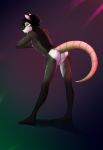  2018 anthro balls black_hair digital_media_(artwork) eyewear glasses hair hat male mammal marsupial nude opossum poof-poof poofroom simple_background solo 