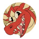  2017 crimson dragon headshot icon may825 portrait red_scales scales 