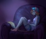  2017 anthro blue_eyes brown_hair clothed clothing digital_media_(artwork) female hair hybrid mammal mouse poof-poof poofroom rodent sitting solo tears 