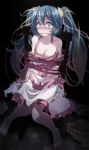  bad_id bad_pixiv_id barefoot blue_eyes blue_hair blush breasts cleavage collarbone floating_hair frilled_skirt frills full_body gradient_hair groin hair_between_eyes hair_ornament hair_ribbon halterneck hatsune_miku highres long_hair looking_at_viewer medium_breasts multicolored_hair nail_polish panties pink_hair pink_nails pink_ribbon pink_shirt project_diva_(series) restrained ribbon shirt sitting skirt solo star star_hair_ornament tears toenail_polish torn_clothes torn_shirt torn_skirt tsukishiro_saika twinkle_star_(idolmaster) twintails two-tone_hair underwear very_long_hair vocaloid white_panties white_skirt yellow_ribbon 