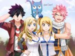  blonde_hair blue_eyes breasts brown_eyes claudia_dragneel cleavage eden&#039;s_zero fairy_tail large_breasts long_hair lucy_heartfilia natsu_dragneel rebecca_(eden&#039;s_zero) shiki_granbell tagme 