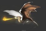 2018 animal_genitalia dragon feral flying green_eyes horn male membranous_wings open_mouth sheath simple_background socepath solo spines teeth tongue wings wyvern 