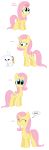  angel_(mlp) cutie_mark english_text eyelashes eyes_closed female feral fluttershy_(mlp) friendship_is_magic hair horn lagomorph looking_at_viewer male mammal my_little_pony pink_hair pink_nose pupster0071 rabbit smile speech_bubble teeth text white_skin wings 