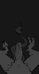  discord_(mlp) doost erection first_person_view friendship_is_magic hi_res lying male male_pov monochrome my_little_pony penis solo 