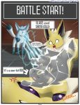  ... battle comic eeveelution english_text fainted glace glaceon jolteon knocked_out male nintendo pok&eacute;mon pok&eacute;mon_(species) text umbreon video_games watt xxgato yami 