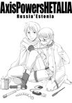  axis_powers_hetalia eduard_von_bock estonia ivan_braginski russia 