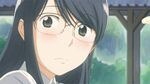  1girl animated animated_gif aoi_hana black_hair blush cum fumi_manjome glasses long_hair manjoume_fumi 