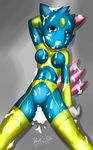  anthro blush breasts bukkake creamed cum cum_covered cum_in_mouth cum_in_pussy cum_inside cum_on_breasts cum_on_face excessive_cum female legwear messy mn_xenx mnxenx001 nintendo plain_background pok&#233;mon pok&#233;morph pokemon pussy red_eyes sneasel solo stockings video_games 