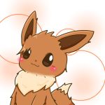  ambiguous_gender blush brown_eyes brown_fur canine chest_tuft dipstick_tail ears_up eevee feral fur happy long_ears mammal multicolored_tail nintendo pok&eacute;mon pok&eacute;mon_(species) smile solo tuft video_games white_fur たきさん 