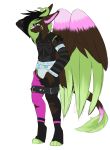  angel_dragon clothed clothing diaper eyewear fully_clothed glasses hair looking_at_viewer male simple_background standing twixxel_minty unknown_artist wings 
