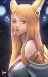  ahri animal_ears armor autographed league_of_legends seuyan 