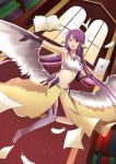  angel_wings book breasts chiramisu06 crop_top feathered_wings feathers gloves gradient_hair halo highres jibril_(no_game_no_life) long_hair low_wings magic_circle medium_breasts midriff mismatched_legwear multicolored multicolored_eyes multicolored_hair navel no_game_no_life open_mouth orange_eyes pink_hair shoes sideboob single_shoe smile solo tablet_pc very_long_hair white_wings wing_ears wings yellow_eyes 