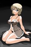  arm_support artist_name babydoll bangs barefoot bed_sheet black_babydoll black_background black_panties blonde_hair blue_eyes bow_babydoll braid breasts cleavage closed_mouth cursive darjeeling dated eyebrows_visible_through_hair full_body girls_und_panzer lace-trimmed_babydoll lingerie looking_at_viewer matsui_yasutsugu medium_breasts navel on_bed panties see-through short_hair signature sitting smile solo string_panties tied_hair twin_braids underwear underwear_only wariza 