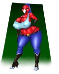  2018 absurd_res anthro avian beak big_breasts bird boots breasts cleavage clothed clothing digital_media_(artwork) erect_nipples feathers female footwear hair hi_res high_heels huge_breasts looking_at_viewer macaw mammal marauder6272 navel nipple_bulge nipples non-mammal_breasts parrot paulina_vargas_(lildredre) red_feathers scarlet_macaw shoes simple_background smaller_version_at_source solo thick_thighs thong underwear wide_hips 