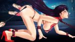  all_fours arion_canvas ass bishoujo_senshi_sailor_moon blush breasts chains collar dildo nipples nude public sailor_mars 