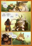  2018 bovine canine cobb_(shade) comic english_text male mammal minotaur shade_the_wolf tauros_(shade) text wolf 